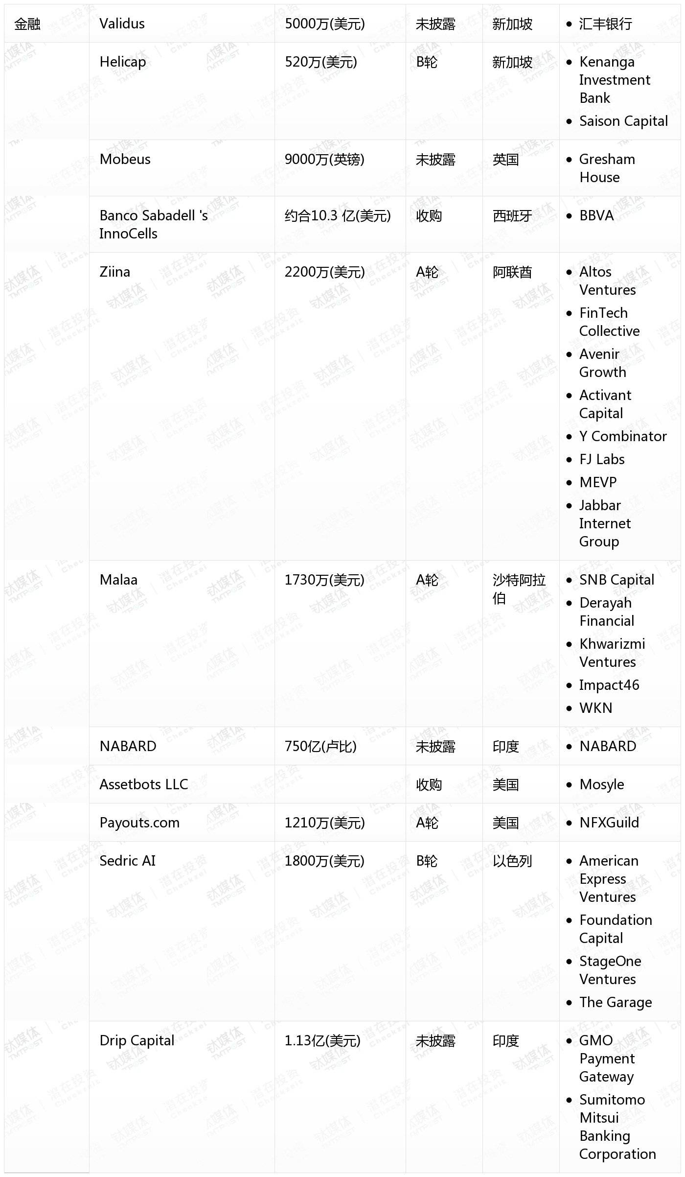 [国外融资一览]