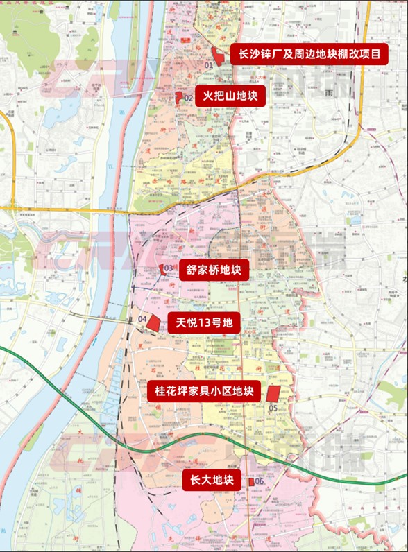 长沙天心区6宗优质宅地集中推介 四大板块蓄势待发