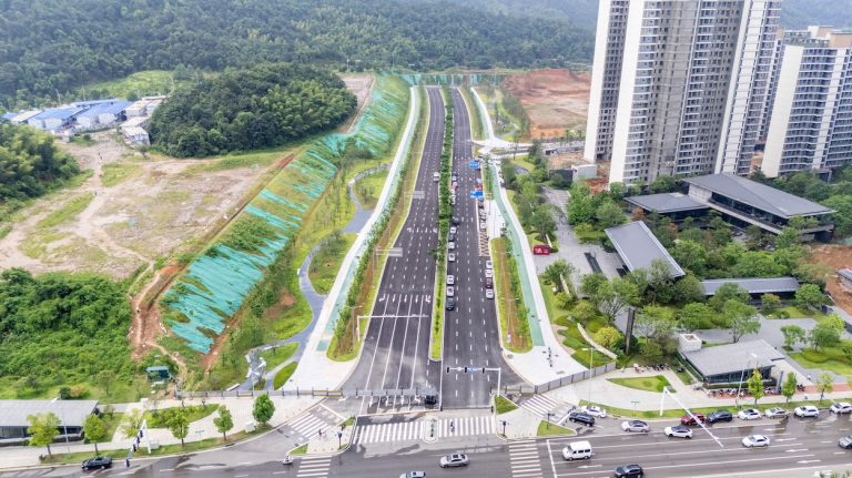 紫荆路完工！梅溪湖二期路网火热建设中